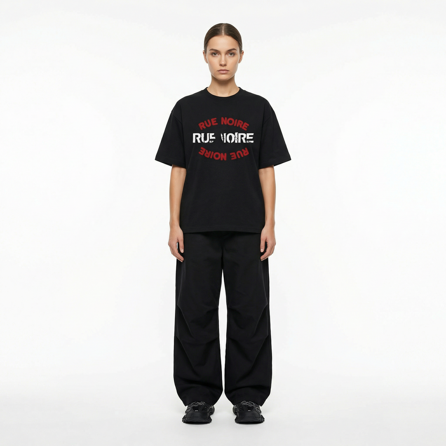 Rue Noire – Circle Logo Black Tee