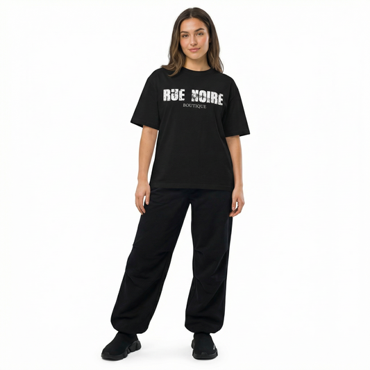 Rue Noire – Black Logo Tee