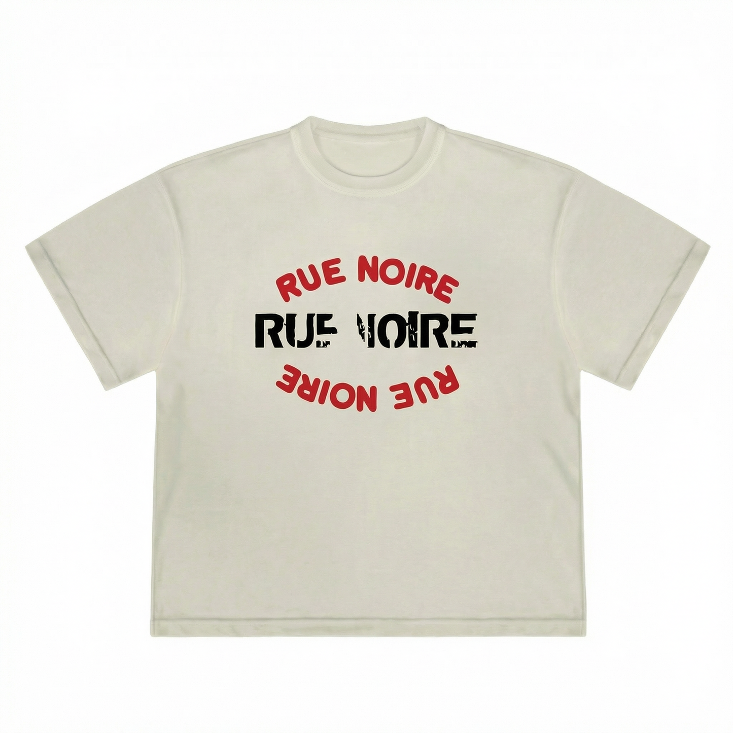 Rue Noire – Circle Logo White Tee